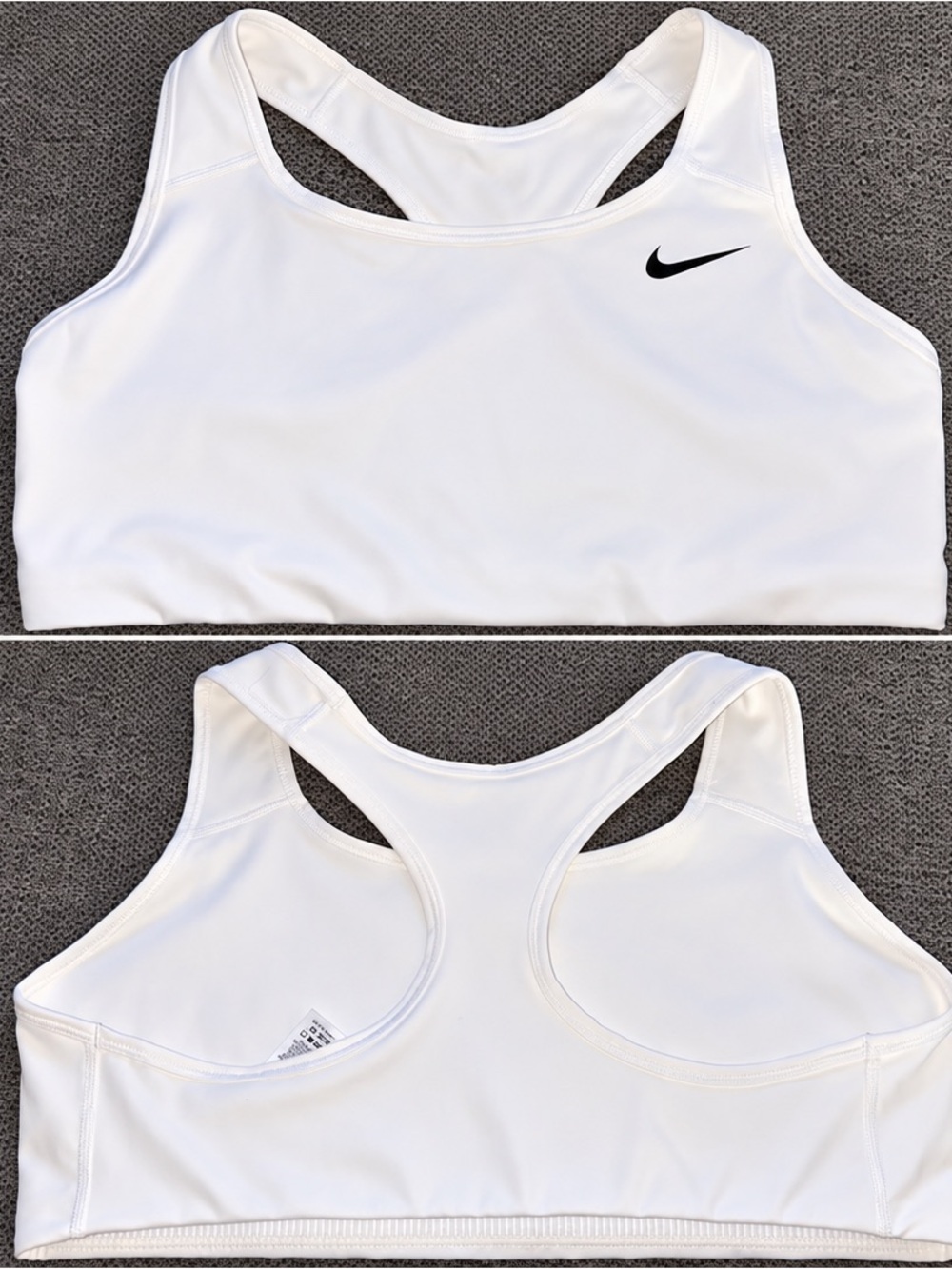 Nike Dri-FIT White Racerback Tank Top Women’s 1X Athletic Workout